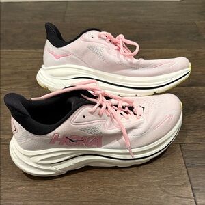 Hoka Women's Pink and Black Running Shoes